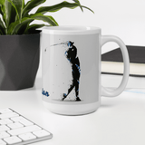 Tasse - Becher - Golfer beim Abschlag - passion