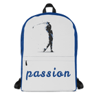 Rucksack - Golf "passion" (grau/blau) - G-O-A-L-F
