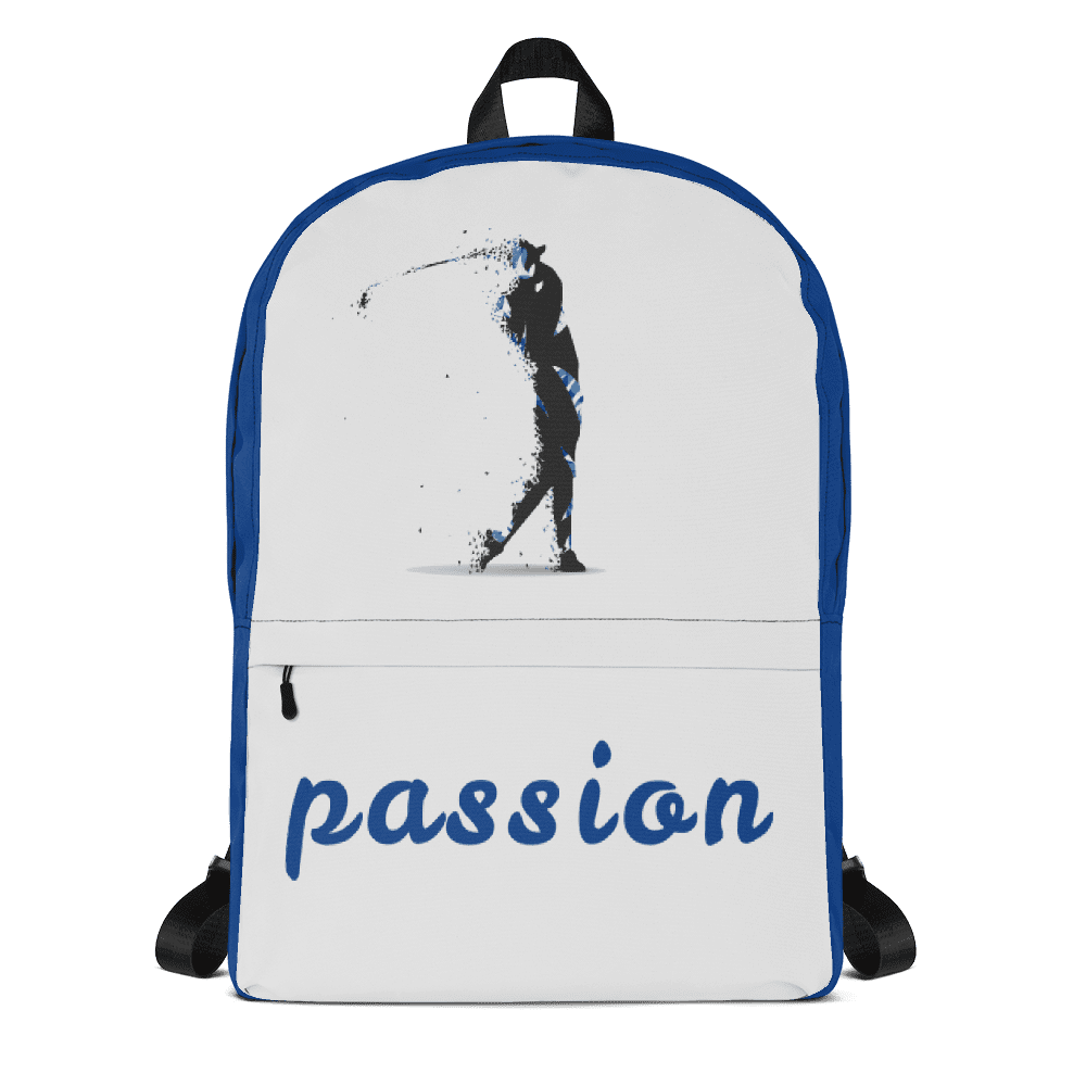Rucksack - Golf "passion" (grau/blau) - G-O-A-L-F
