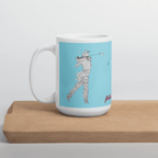 Tasse - Becher - Golfer beim Abschlag - passion - G-O-A-L-F