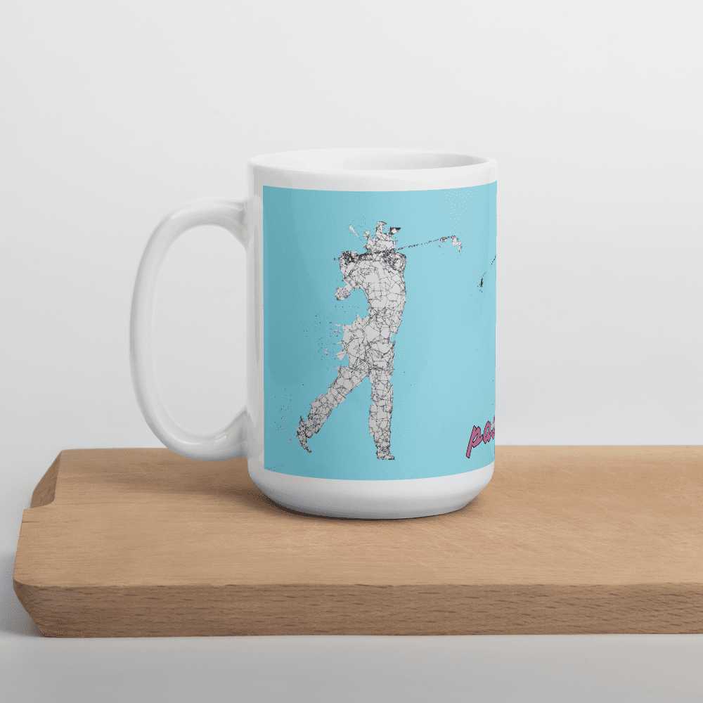 Tasse - Becher - Golfer beim Abschlag - passion - G-O-A-L-F