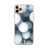 iPhone Hülle - Golfball - Schutz vor Kratzern und Stürzen - mit weichen Kunststoffkanten - G-O-A-L-F