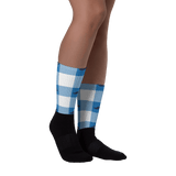 Golfer Socks - mustache (blau/weiß) - G-O-A-L-F