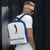 Rucksack - Golf "passion" (grau/blau) - G-O-A-L-F