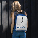 Rucksack - Golf "passion" (grau/blau) - G-O-A-L-F