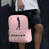 Rucksack - Golf "passion" (pink/schwarz) - G-O-A-L-F