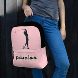 Rucksack - Golf "passion" (pink/schwarz) - G-O-A-L-F