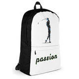 Rucksack - Golf "passion" (beige/schwarz) - G-O-A-L-F