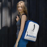 Rucksack - Golf "passion" (grau/blau) - G-O-A-L-F