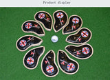 PLAYEAGLE - Golf Eisen Headcover / Schlägerhauben -  Eisen 3 bis 9, Sandwedge, Approachwedge, Pitchingwedge - G-O-A-L-F