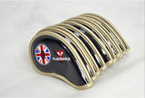 PLAYEAGLE - Golf Eisen Headcover / Schlägerhauben -  Eisen 3 bis 9, Sandwedge, Approachwedge, Pitchingwedge - G-O-A-L-F