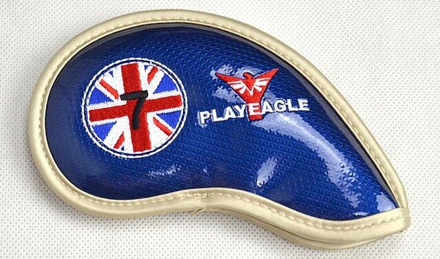 PLAYEAGLE - Golf Eisen Headcover / Schlägerhauben -  Eisen 3 bis 9, Sandwedge, Approachwedge, Pitchingwedge - G-O-A-L-F