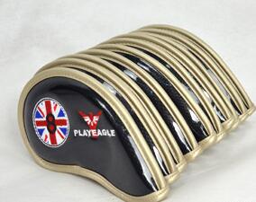 PLAYEAGLE - Golf Eisen Headcover / Schlägerhauben -  Eisen 3 bis 9, Sandwedge, Approachwedge, Pitchingwedge - G-O-A-L-F