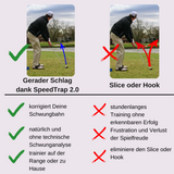 Golfschwung Trainer für den geraden Schwung - Speed Trap 2.0 (speedtrap - Eyeline Golf) - Anti Slice und Hook - zuhause oder auf der Range