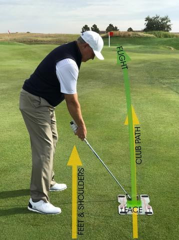 Golfschwung Trainer für den geraden Schwung - Fade oder Draw - Speed Trap 2.0 (Eyeline Golf) - Anti Slice und Hook - G-O-A-L-F