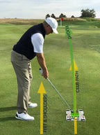 Golfschwung Trainer für den geraden Schwung - Fade oder Draw - Speed Trap 2.0 (Eyeline Golf) - Anti Slice und Hook - G-O-A-L-F